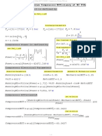 Compressor Efficiency Calculation