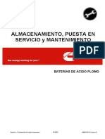 Almacenamiento y Puesta en Servicio de Baterias de Plomo PDF