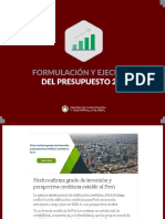 Formulación y ejecución del Presupuesto 2018