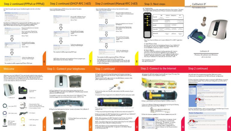 Fast Installation Guide Rev 1 | PDF | Digital Subscriber Line ...