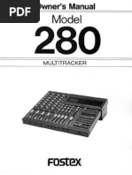 Fostex 280 4track Owners Manual