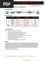 Lab 1.5.3: Challenge Router Configuration: Topology Diagram