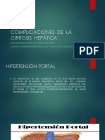 Complicaciones de La Cirrosis Hepatica / Universidad Catolica de Santa María-Arequipa