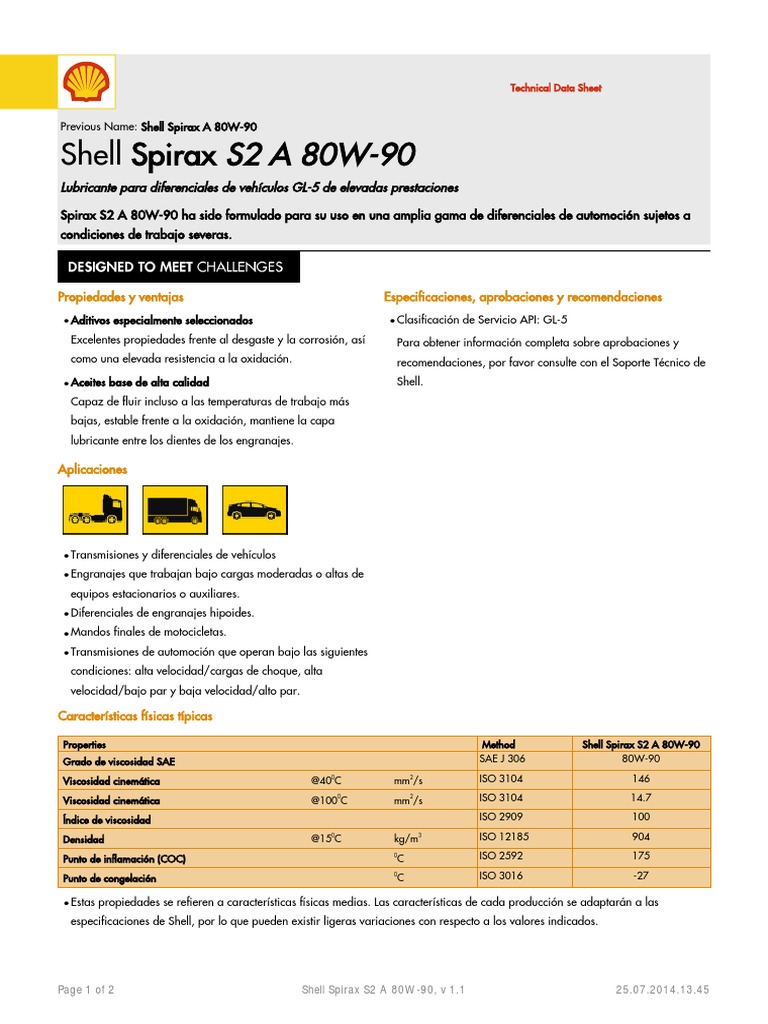 Aceite Lubricante Shell Spirax 80w90