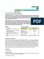 Easy-release concrete form oil