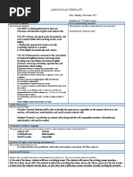 Lesson Plans For Utm - Microteaching Cells - 5th Grade