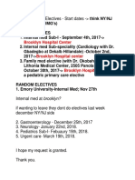 Internal Med Sub-I - September 4th, 2017 - : Brooklyn Hospital Center