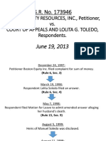 G.R. No. 173946: Boston Equity Resources, Inc., Petitioner, vs. Court of Appeals and Lolita G. Toledo, Respondents