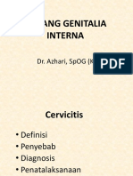 Radang genitalia internal: Cervicitis, Endometritis, Myometritis, Parametritis, Adneksitis