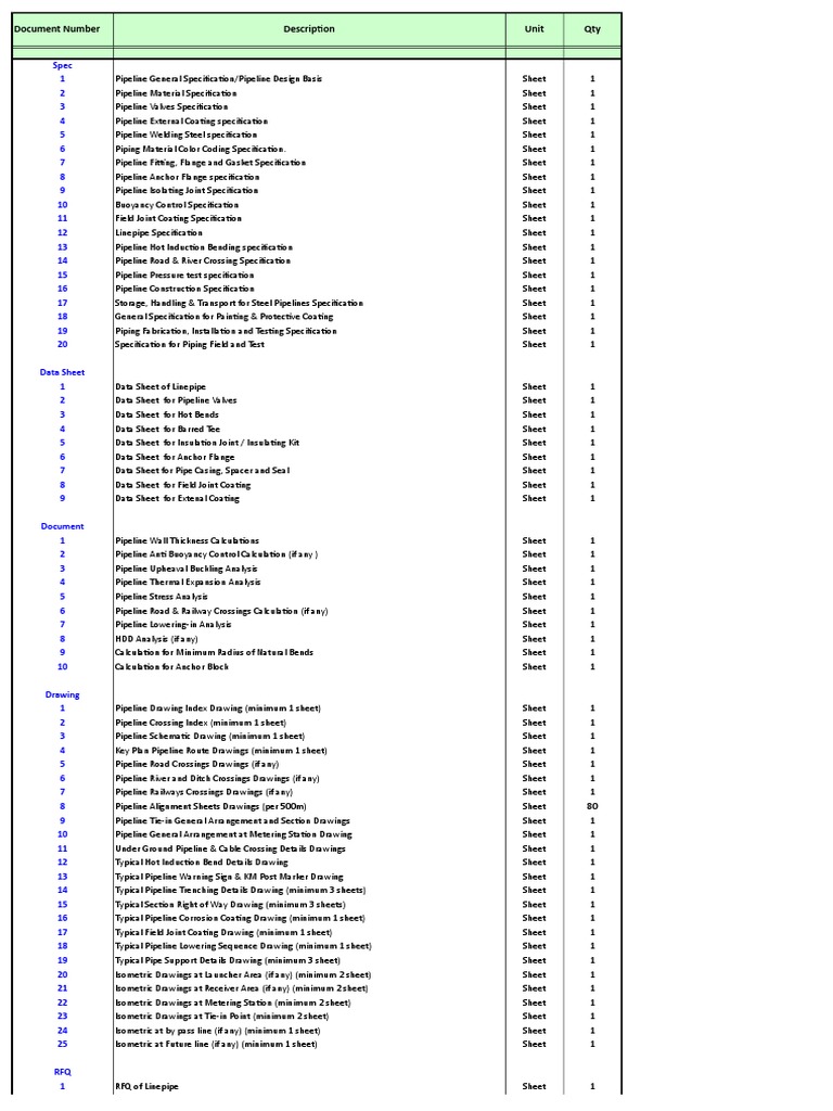 Pipeline Design and Specification Overview | PDF | Pipeline Transport ...