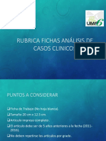 Como Hacer Rubrica Fichas Análisis de Casos Clinicos