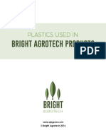 Plastics Used by Bright Agrotech