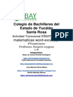 Informatica, Matematicas, Proyecto Transversal