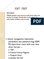 SOAL POST-TEST TNA RS