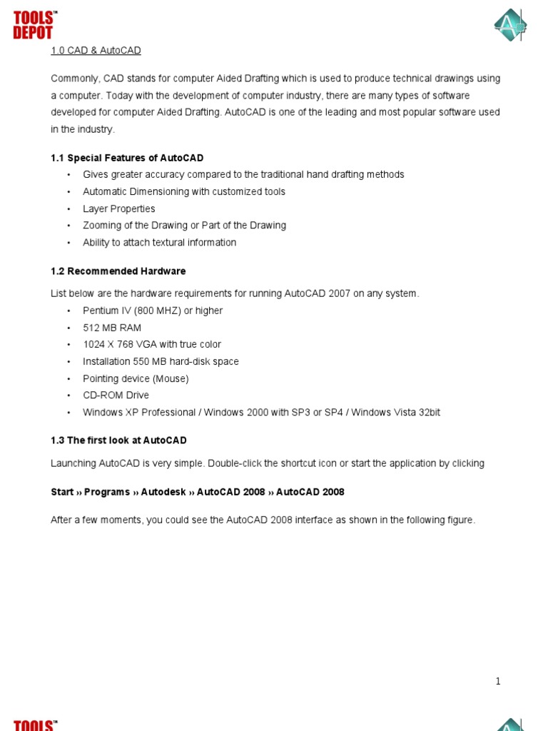 1.1 Special Features of Autocad | PDF | Ellipse | Circle