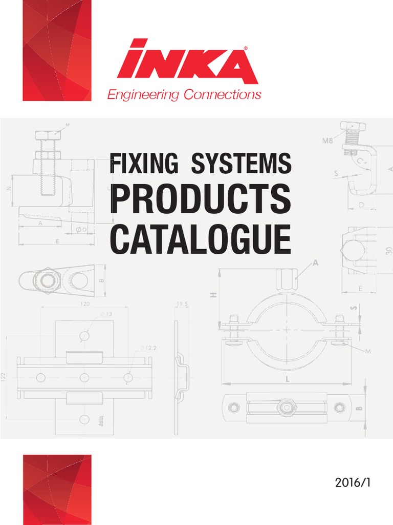 Fixing Sytems Products-176 - INKA | PDF | Pipe (Fluid Conveyance) | Screw