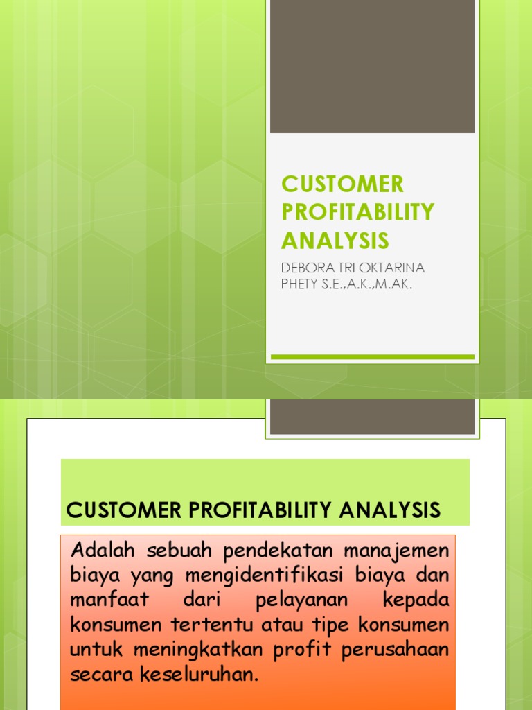 Analisis Profitabilitas Pelanggan | PDF