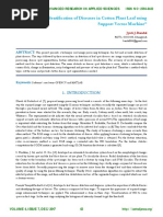 “Identification of Diseases in Cotton Plant Leaf using Support Vector Machine”.http://iaetsdjaras.org/