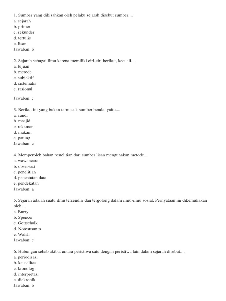 Sejarah Indonesia X
