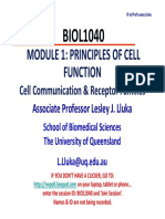 Module 1: Principles of Cell Function: BIOL1040