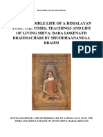 The Incredible Life of A Himalayan Yogi The Times Teachings and Life of Living Shiva Baba Lokenath Brahmachari by Shuddhaanandaa Brahm
