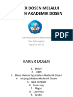 Karir Dosen Melalui Jabatan Akademik Dosen PDF