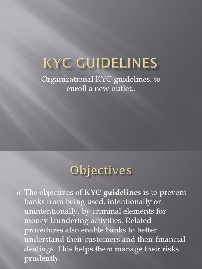KYC Guidelines Authentication Applications Of Cryptography