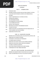 EE6501 Power System Analysis Notes