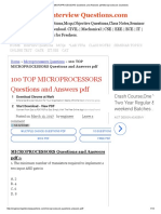 100 TOP MICROPROCESSORS Questions and Answers PDF Microprocessors Questions
