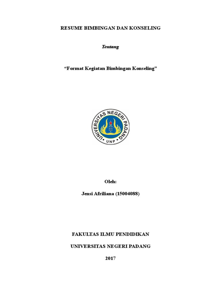 Format Kegiatan Bimbingan Konseling