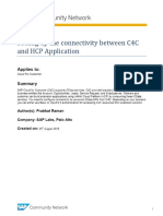 Setup Connectivity Between C4C and HCP Application