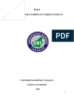 Bab I 1.1 Analisa Saringan Agregat Halus: Universitas Borneo Tarakan Fakultas Teknik 2017