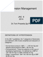 Hypertension Management: JNC 8 2014 DR - Toni Prasetia - SP-PD