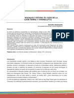 Movimientos Sociales y Estado: El Caso de La Federación Tierra y Vivienda (FTV)