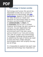 Technology in Human Society