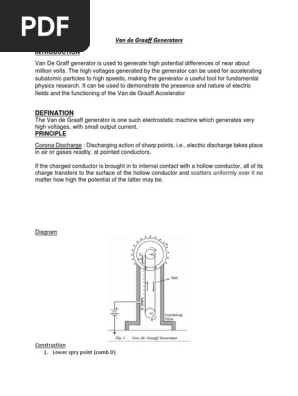 Van De Graaff Generators Transformer Physical Quantities