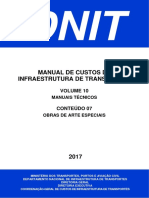 Manual de Custos de Infraestrutura de Transportes Volume 10 - Obras de Arte Especiais