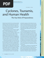 Cyclones, Tsunamis, and Human Health