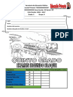 Examen Quinto Grado