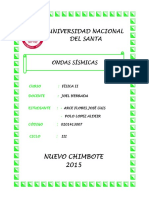 Informe Sobre Ondas Sísmicas