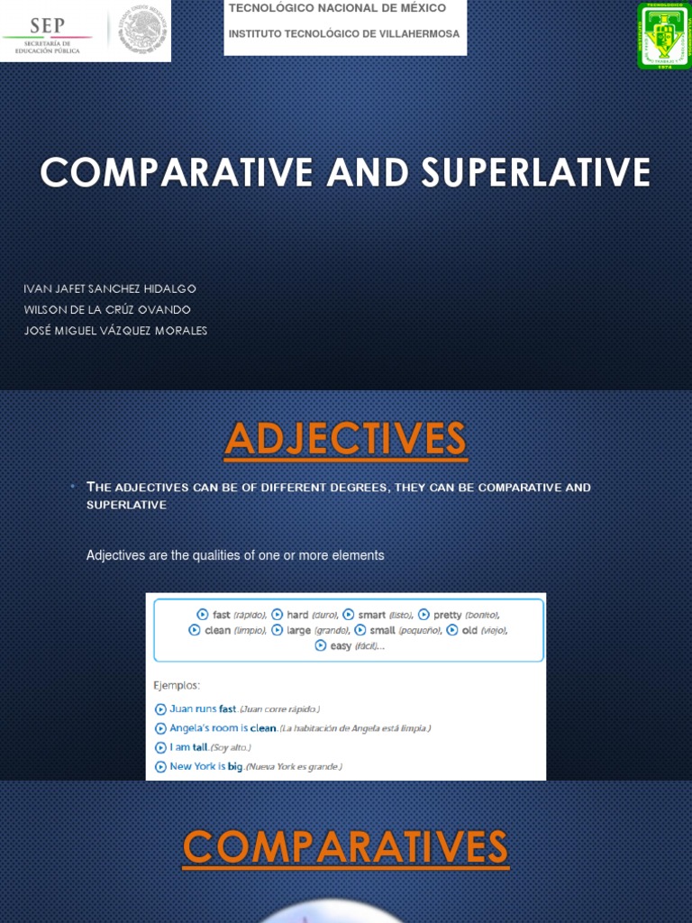 Comparative and Superlative | PDF | Semantics | Syntactic Relationships