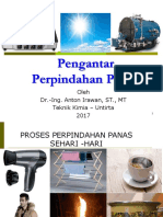 Pengantar Perpindahan Panas: Oleh Dr.-Ing. Anton Irawan, ST., MT Teknik Kimia - Untirta 2017