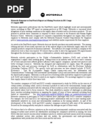 Motorola Response Re DanWatch Report 12 Aug 2008