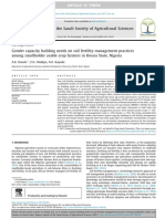 Journal of The Saudi Society of Agricultural Sciences: A.K. Daudu, F.O. Oladipo, A.O. Kayode