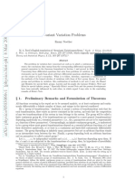 Invariant Variation Problems: 1. Preliminary Remarks and Formulation of Theorems
