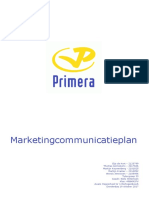 Marketingcommunicatieplan Primera