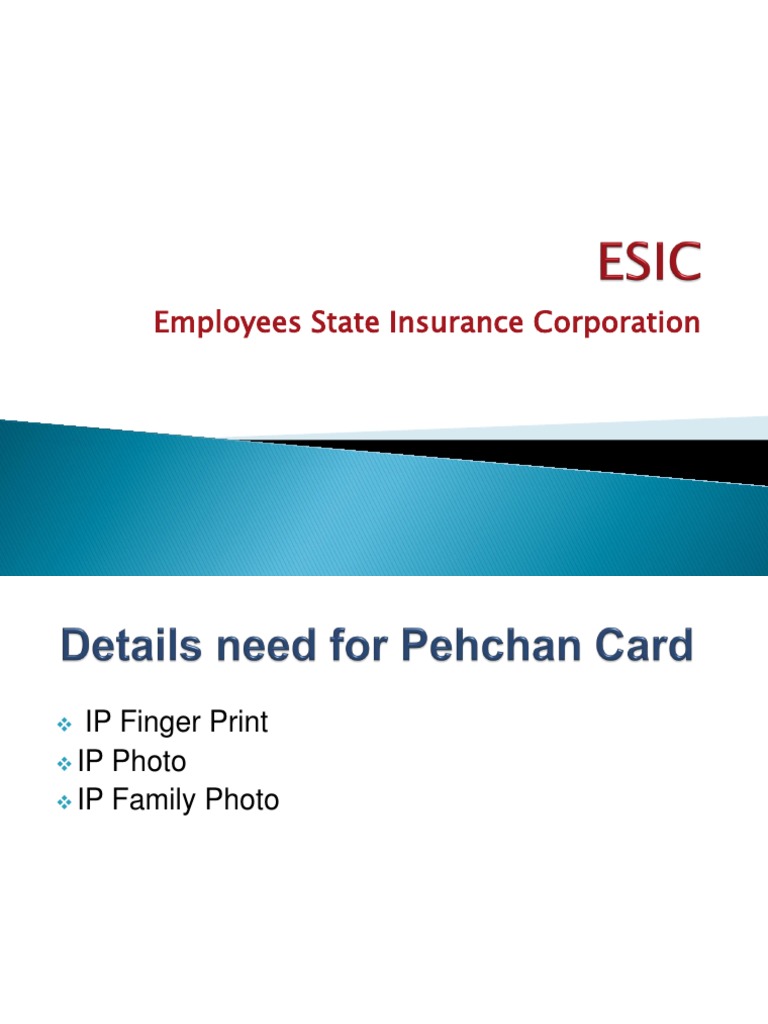 ESIC | PDF | Government | Government Health Care