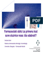26.ke Farmfak-Farmaceutski Oblici Za Primenu Kod Suve Sluznice Nosa - DR Snezana Savic