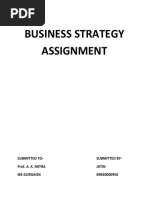 Business Strategy Assignment: Submitted To-Submitted by - Prof. A. K. MITRA Jatin Ibs Gurgaon 09BS0000950