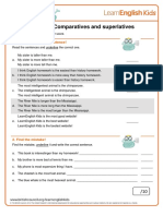 Use of English - Comparatives and Superlatives